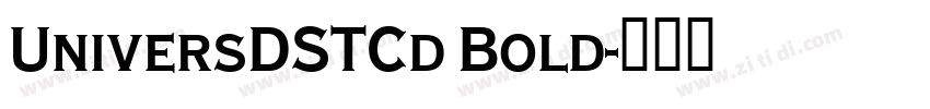 UniversDSTCd Bold字体转换